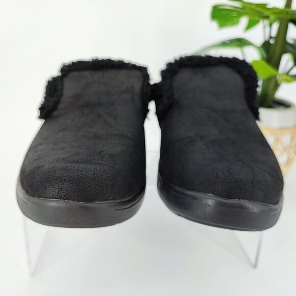 Skechers Woman’s Black Faux Serpa Cozy Camper Fleece Clog Shoes Size 8.5 - Picture 2 of 9